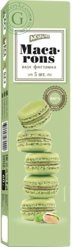 Akulchev macarons, pistachio, 60 g