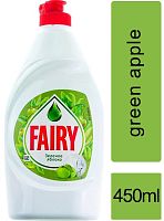 Fairy dish washing liquid dish soap, green apple, 450 ml