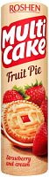 Roshen Multi Cake cookies, strawberry and cream, 195 g