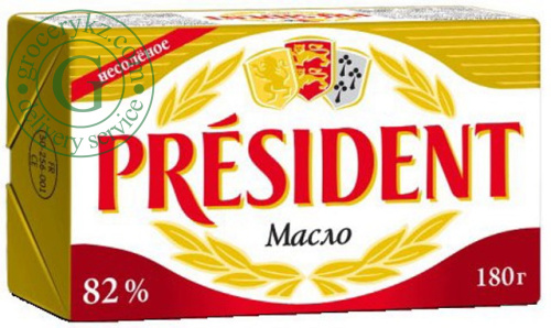 President unsalted butter, 82%, 180 g President unsalted butter, 82%, 180 g