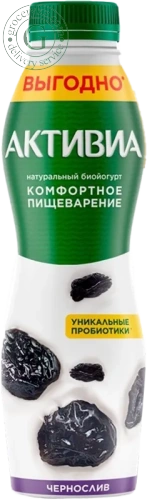 Activia yogurt, drinking, prunes, 670 g Activia yogurt, drinking, prunes, 670 g