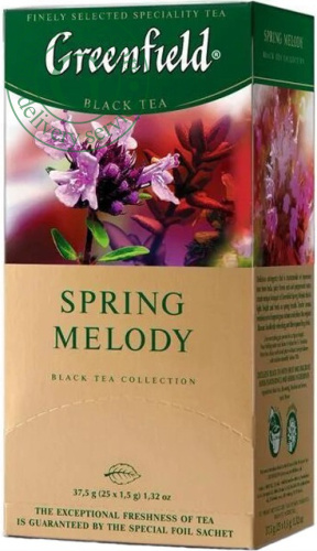Greenfield Spring Melody black tea, 25 bags Greenfield Spring Melody black tea, 25 bags