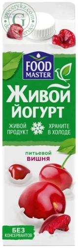 Foodmaster drinking live yogurt, cherry, 900 g Foodmaster drinking live yogurt, cherry, 900 g