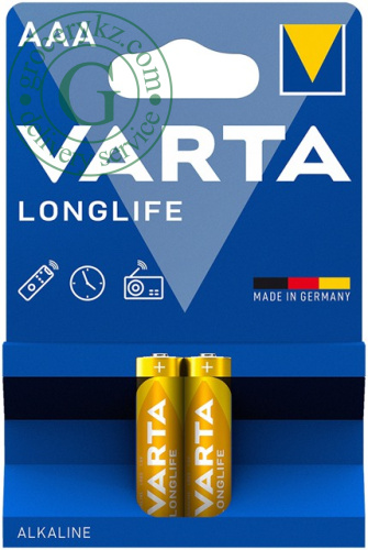 Varta Longlife AAA batteries, 2 pc Varta Longlife AAA batteries, 2 pc