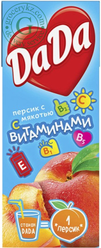 DaDa peach juice, mini, 0.2 l DaDa peach juice, mini, 0.2 l