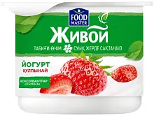 Foodmaster live yogurt, strawberry, 110 g