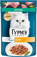 Purina Gourmet wet cat food, rabbit in sauce, 75 g