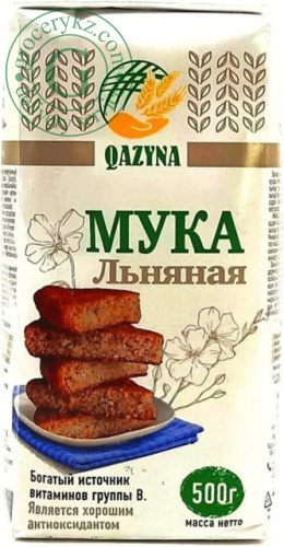 Qazyna flaxseed flour, 500 g Qazyna flaxseed flour, 500 g